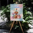 thumbnail image 4 of Happy Birthday Cute Puppy Vizsla with Cake Gifts Party Hat Vertical Matte Canvas Poster Vizslas Dog Lover Gifts Idea Wall Art Home Decor - 00029, 4 of 5