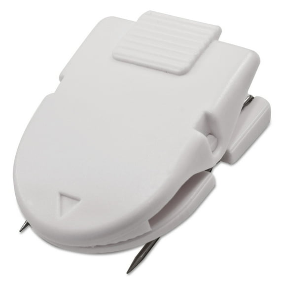Advantus Panel Wall Clips for Fabric Panels, Jumbo Size, White, 10/Box