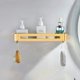 thumbnail image 1 of Estantes de baño sin taladrar, cesta de almacenamiento de ducha de metal dorado champán, organizador de champú de gel de ducha montado en la pared (2 piezas) Champenois Gol, 1 of 5