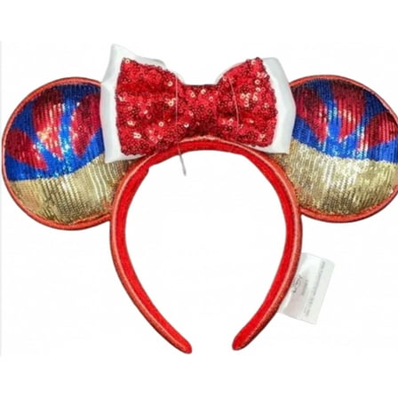Disney Parks Snow White Sequin Ear Headband for Adults New with Tag