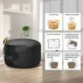 thumbnail image 4 of Faitaliicy Big Bean Bag Chair For AdultFoam Filled Velvet Faux Suede Cover Lazy Sofa Round Bean Bag Bed Frniture For Dorm Room Bedroom Gaming Room Living room, 4 of 9