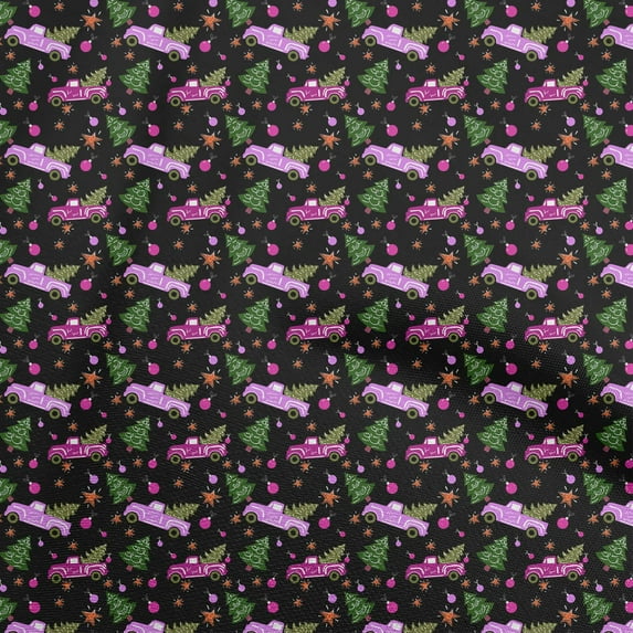 oneOone Cotton Silk Purple Fabric Christmas Sewing Fabric By The Yard Printed Diy Clothing Sewing Supplies 42 Inch Wide
