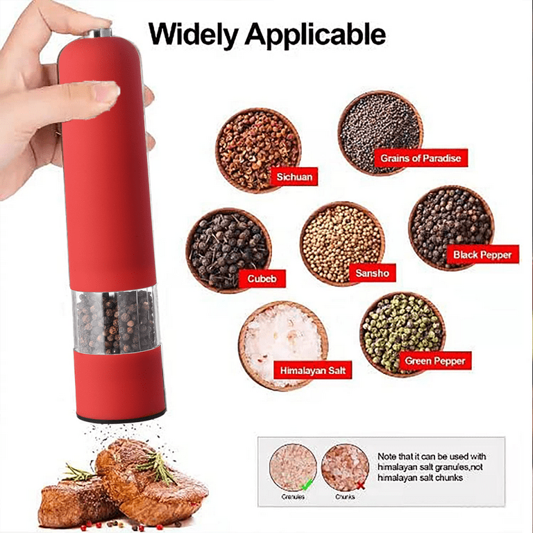 Automatic Electric Pepper Grinder Battery Powered Spice Grinder Molinillo  De Pimienta - China Electric Pepper Grinder and Spice Grinder price