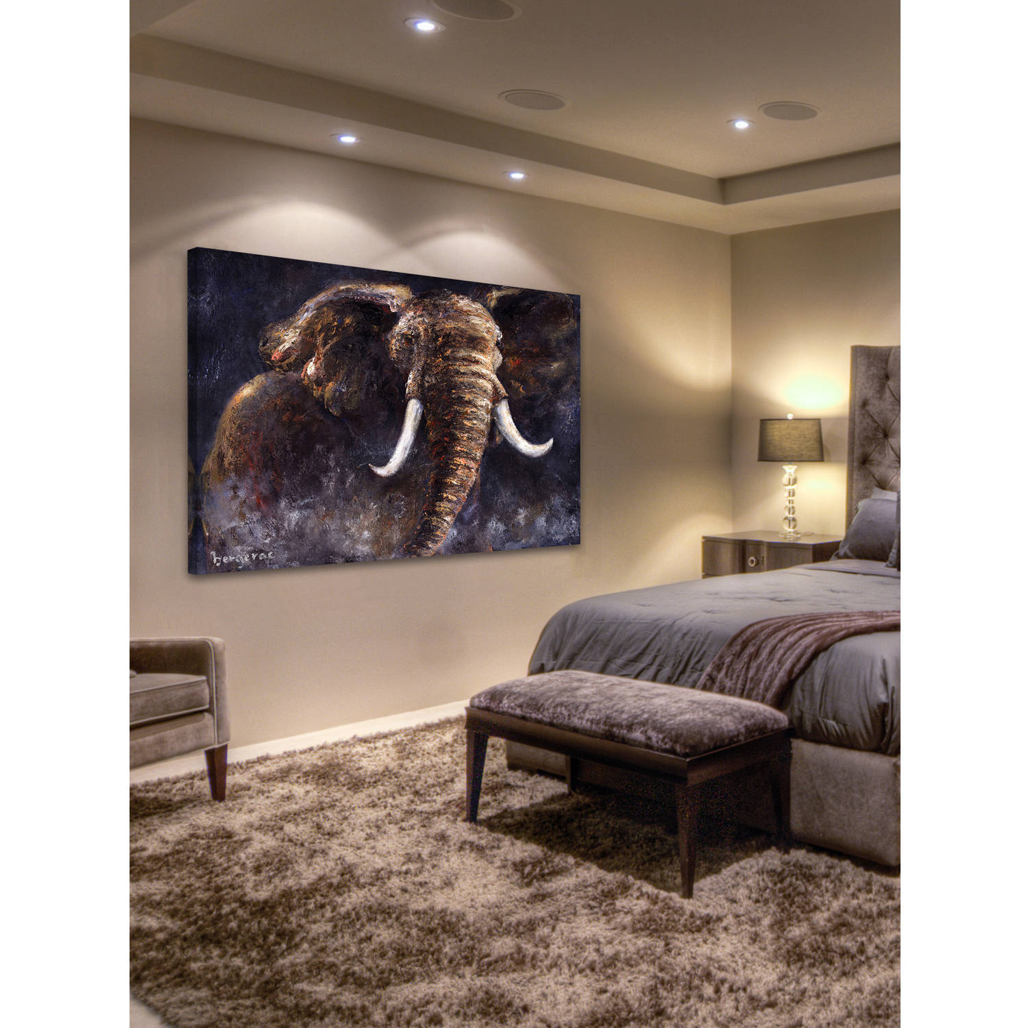 Marmont Hill "The Rising One" by Bergerac Painting Print on Wrapped Canvas