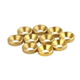 thumbnail image 1 of 10 Uds M4 junta de arandelas de cabeza avellanada anodizada aleación de aluminio dorado, 1 of 9