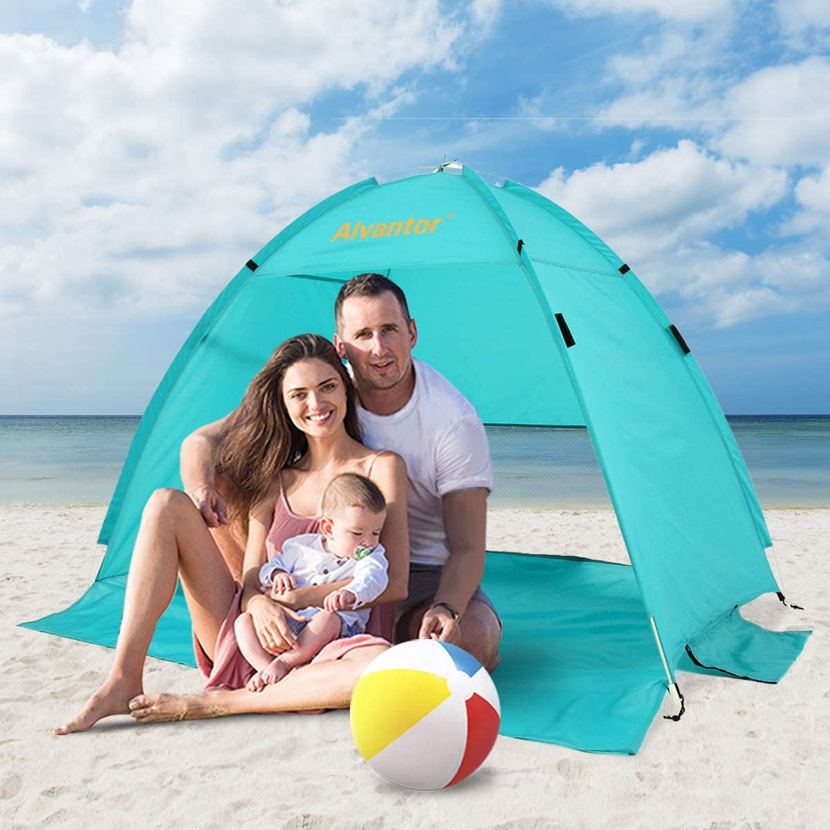Beach Tent Sun Shelter Cabana Canopy Pop Up Automatic Portable by 