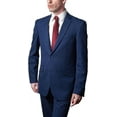 thumbnail image 2 of Adam Baker Designed, Men's Slim Fit 2 Button 2 Piece Suit - Blue Mini Check - 38 Short, 2 of 2
