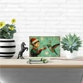 thumbnail image 5 of Vintage Christmas Elf with Hummingbird Metal Tin - Holiday wall art for home, gym, cafe, garage and garden decor, durable iron, easy to hang, 12x8 inches, 5 of 7