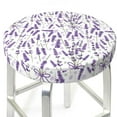 thumbnail image 3 of KLL Lavender Flowers Round Bar Chair Cushion Cover 14 inch ,Bar Stool Protector with Elastic, Soft Washable, 3 of 6