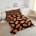 thumbnail image 4 of Erosebridal Brown Rugby Bedding King Comforter Set, American Football Down Comforter, Ball Game Decor, Reversible 3 Pieces, 4 of 7