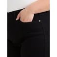 thumbnail image 4 of Terra & Sky Women's Plus Size Denim A-line Short, 5" Inseam, Sizes 16W-24W, 4 of 5