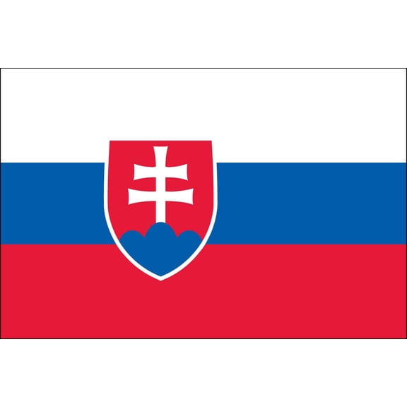 Slovakia Republic 3' x 5' Indoor Polyester Flag