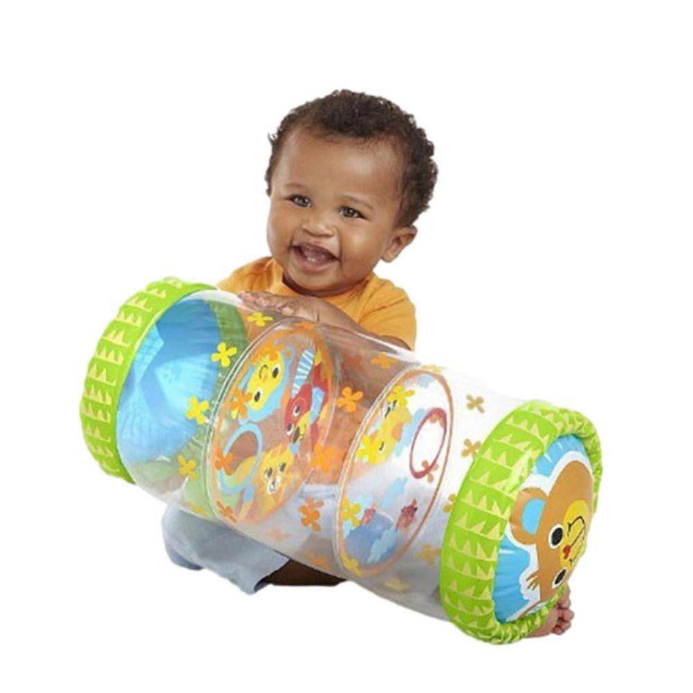 Baby Crawling Roller Inflatable Toy Baby Jumbo Roller with Bell Inside