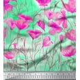 thumbnail image 3 of oneOone Cotton Flex Fabric Leaves & Flower Panel Print Fabric BTY 40 Inch Wide, 3 of 3