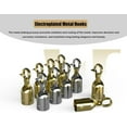 thumbnail image 3 of 1.5 M Gray Velvet Stanchion Rope, 1pc 2pcs 4pcs VIP Stanchion Post Ropes Safety Barriers, Crowd Control Rope Barrier System for Event Decoration (Color : Gold Hook, Size : 4PCS), 3 of 5