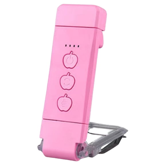 HUISZJ Book Light, USB Rechargeable Portable Clip-on Reading Light, LED Reading Light for Book Lovers (Pink)
