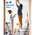 thumbnail image 6 of Acekid 6-9 Ft Retractable Work Board, Aluminum Extension Scaffolding Plank, 440lb Capacity, Non-Slip Platform Board, 6 of 8