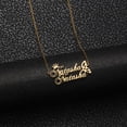 thumbnail image 3 of Name Custom Necklace 18K Gold Plated 2 Name Necklace Personalized Crown Heart Customized Pendant Necklace Jewelry Gift for Women, 3 of 5
