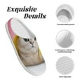 thumbnail image 5 of Fotbe A Funny Cat Pattern Women's Fuzzy Curly Fur Memory Foam Loafer Slippers Indoor Outdoor Slippers Winter Home Shoes-39/40, 5 of 7