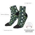 thumbnail image 6 of Fuzoiu Green Frogs Print Adult Socks, Crew Moisture-wicking Socks, Unisex Cushion Crew Socks,Casual Sports Ankle Socks, 6 of 7