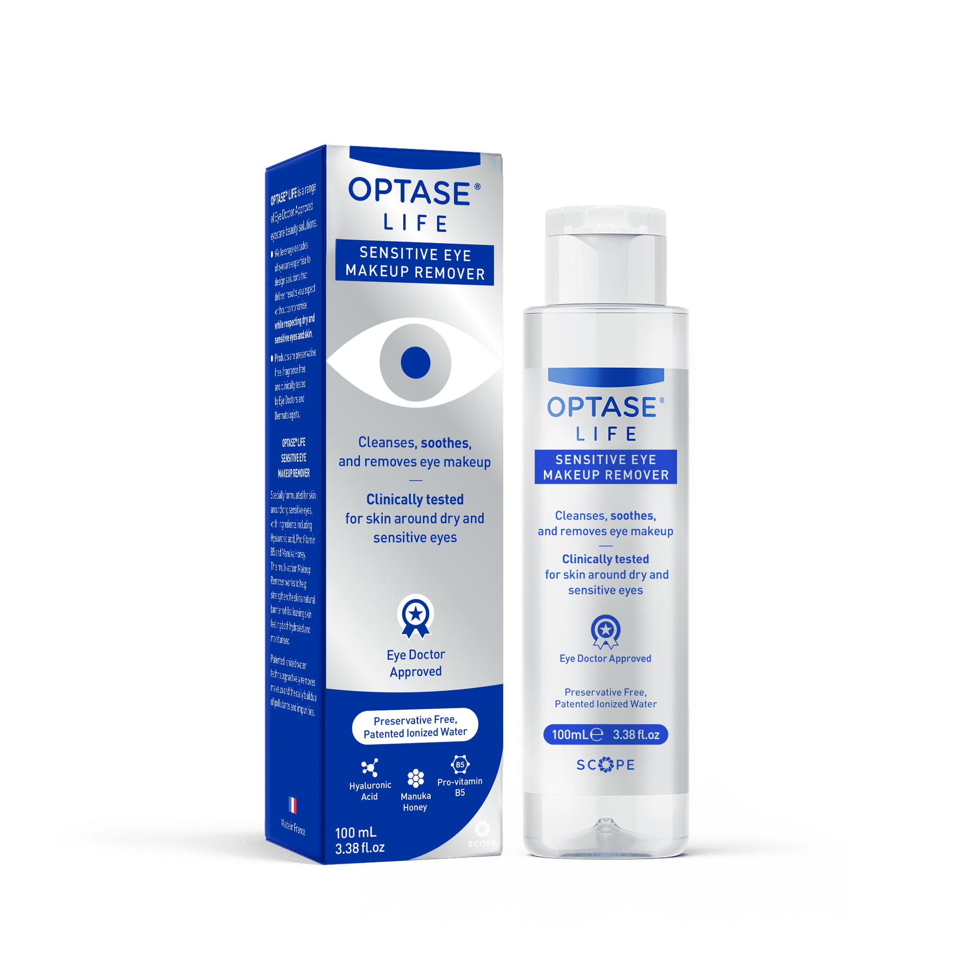 OPTASE Life Sensitive Eye Makeup Remover – Doctor approved and is specifically formulated to be extra-gentle and effectively remove makeup from sensitive dry skin around the eyes.