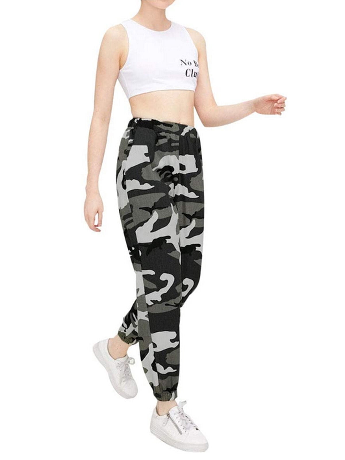 grey camo cargo joggers