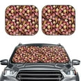 thumbnail image 2 of Goofa Ice Cream Cake Pattern 2 Piece Car Windshield Sun Shade Foldable | Front Windshield Shade for Sun, Heat and UV Rays | Sunshade for Car Front Window-, 2 of 7