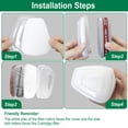 thumbnail image 4 of Respirator Mask Full Face Respirator Mask Reusable Gas Mask 6800 Facepiece Respirator 15 in1 Full Face Cover Set with Storage Bag Against Gases Dust Vapors for Welding Sanding Cutting Coa, 4 of 11