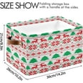 thumbnail image 3 of FREEAMG New Year's Christmas Storage Bin for Toy Storage Basket Dirty Clothes Sundries Office Home Closet Organizer Shelf Cube Box Waterproof Laundry Basket, 1 PCS, 3 of 7