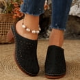 thumbnail image 6 of YLYL Women's Mules Slippers Hollow out Closed Toe Chunky Mid Heel Slip on Casual Summer Sandals, 6 of 8