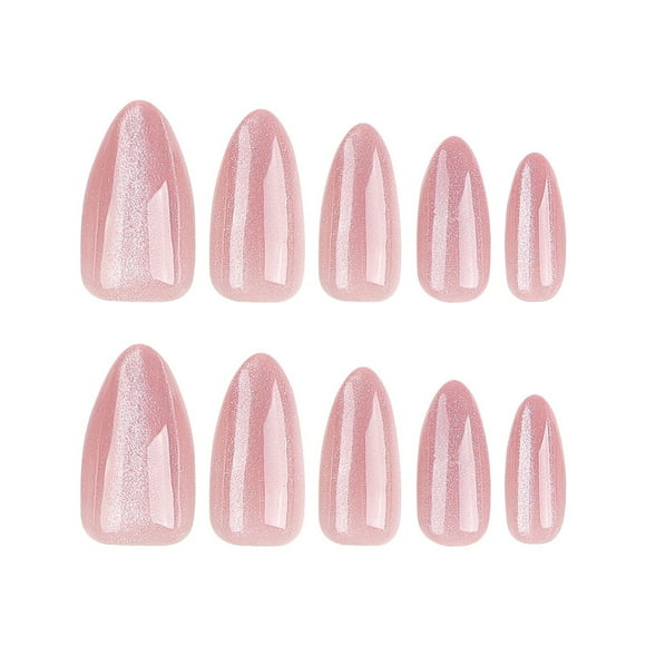 TechWave Nails Removable Finished Girly Piece Cat Eye Bright Color European And Wearable Nails Women And Girls Decoration1ml Nail Practice Finger Tips Coffin Clear Nail Tips Long Acrylic Nail Finger