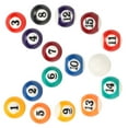 thumbnail image 3 of 16PCS 2.5cm Mini Polyester Resin Billiard Balls Set - Eco-Friendly, Impact & Scratch Resistant Complete American Style Pool Balls with 1 Numberless White Cue Ball, Portable Tabletop Pool Accessories, 3 of 7