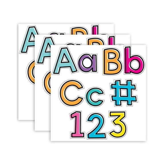 Carson Dellosa Kind Vibes Combo Pack EZ Letters, 219 Pieces Per Pack, 3 Packs