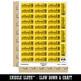 thumbnail image 2 of Artwork Do Not Bend Potted Plant Sticker Set - Yellow - Gloss Finish - 1.5" Small, 2 of 7
