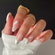 thumbnail image 1 of 24 Pieces Swirl Almond False Nails Short, Milky French Press on Short Nails, Cute Nude Stiletto False Nails with Glue for Women and Girls, Almond Fake, 1 of 4