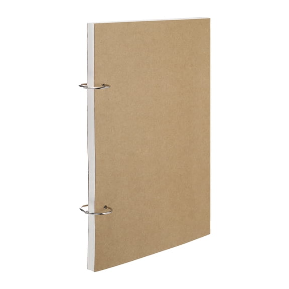 Uxcell 10 x 15" 120GSM 8k Loose Leaf Sketch Book, 80 Pages 40 Sheets Refillable Spiral Sketchbook for Drawing