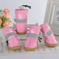 thumbnail image 5 of KEINXS Clearance Sale 4Pcs/Set Winter Dog Shoes For Small Dogs Wear-resistant Puppy Pet Shoes Reflective Dog Snow Boots Chihuahua Yorkie Teddy Shoes, 5 of 6