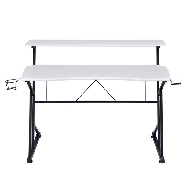 Gaming Desk Home Office Computer Table MDF Panel Steel Frame Indoor