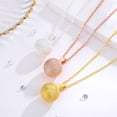 thumbnail image 3 of EUDORA Harmony Bola Chime Ball Necklace for Pregnancy mom-to-be, Elegant Nail-Sand Finished Maternity Bell Gifts for Mother Wife Daughter, llamador de Angeles, 30 & 45 inch Chain - Gold, 3 of 9