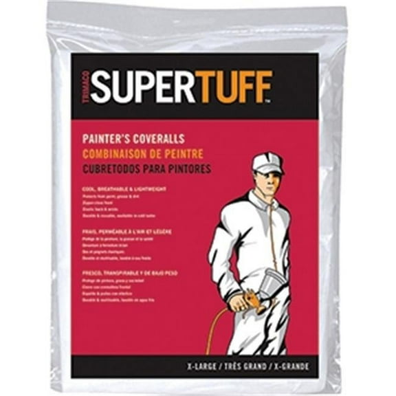 9905 Extra Large Pro Painters Coverall Polypropylene - White - Extra large