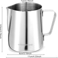 thumbnail image 2 of 12 oz Espresso Steaming Pitcher, Coffee Milk Frothing Cup, Coffee Steaming Pitcher 12 oz/350 ml, 2 of 7