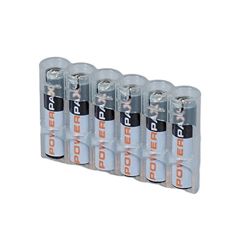 Black Storacell AAA12pkTB AAA Battery Caddy Holds 12 AAA Batteries 2 Pack
