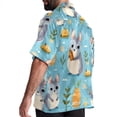 thumbnail image 3 of Tmall Men's Casual Printed Button Down Short Sleeve Poplin Hawaiian Beach Shirt with Spread Collar Tops, 3 of 6