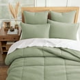 thumbnail image 3 of Levtex Home - Mills Waffle Desert Sage Comforter Set - King Comforter + Two King Pillow Cases - Desert Sage Waffle Weave - Comforter (106 x 94in.) and Pillow Case (36 x 20in. ) - Cotton, 3 of 6