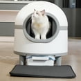 thumbnail image 2 of Pefilos 70L Self Cleaning Cat Litter Box for Multiple Cats, App Control/Odor Removal Automatic Cat Litter Box Includes Trash Bags and Strainer, White, 2 of 7