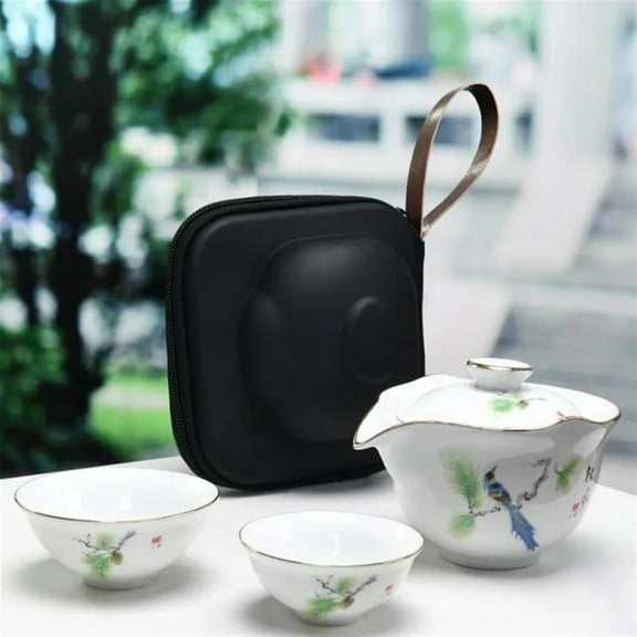 Chinese Kung Fu Travel Tea Set Ceramic Portable Teapot Porcelain Teaset Gaiwan Tea Cups Of Tea Ceremony Tea Pot