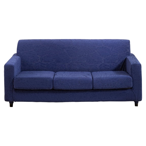 4 Piece High Stretch Sofa Slipcover Furniture Protector Form Fit Luxury Thick Sofa Cover for 3 Cushion Couch, Machine Washable
