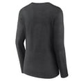 thumbnail image 3 of Women's Charcoal New York Mets Monochrome Long Sleeve V-Neck T-Shirt, 3 of 3