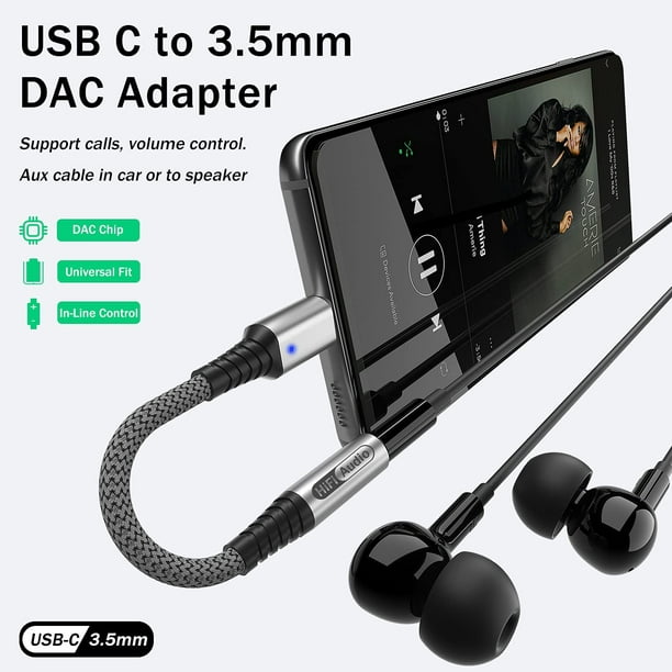 Écouteurs USB C pour Samsung S22, écouteurs filaires COOYA avec