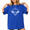 blue-1, variant on Women's Moon Bird Graphic Tee Mystical Distressed Short Sleeve Top Celestial Casual Everyday Wear